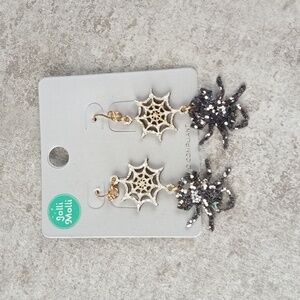 Halloween Spiderweb Earrings